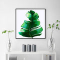 Avtoit | Stylish tropical leaf art print for bedroom Botanical wall decoration in green