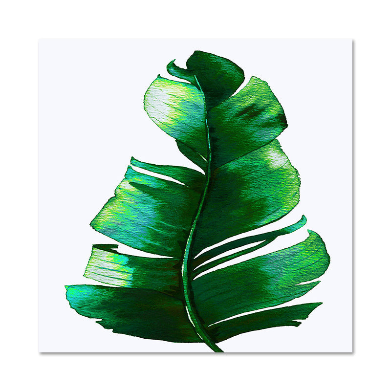 Avtoit | Stylish tropical leaf art print for bedroom Botanical wall decoration in green