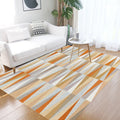 Avtoit | North Sea Novelty Rug in Orange Geometric Triangle Pattern Rug Polyester Washable Carpet for Home decoration