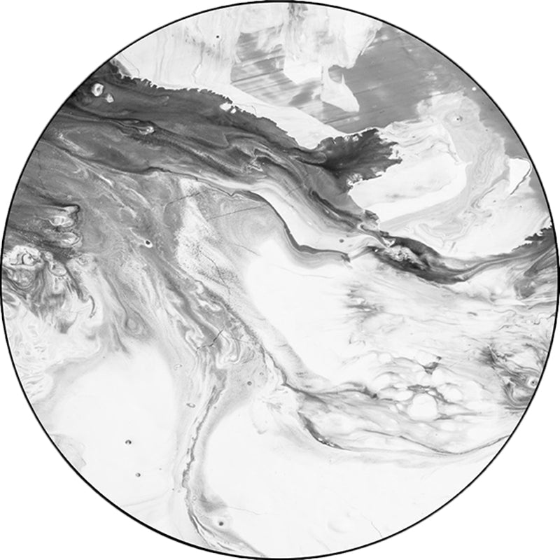 Avtoit | Black and White Bedroom Carpet Modern Abstract Oil Painting Pattern Area Rug Polyester Non-Slip Washable Rug