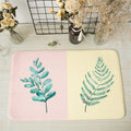 Avtoit | Casual Kids Rug in Pink and Yellow Botanical Cactus Aloe Pattern Rug Polyester Non-Slip Rug for the Children's Room
