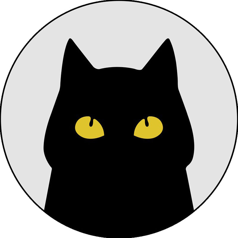 Avtoit | Gray Children's Room Rug Children Animal Cat Funny Facial Expression Pattern Area Rug Polyester Stain Resistant Rug