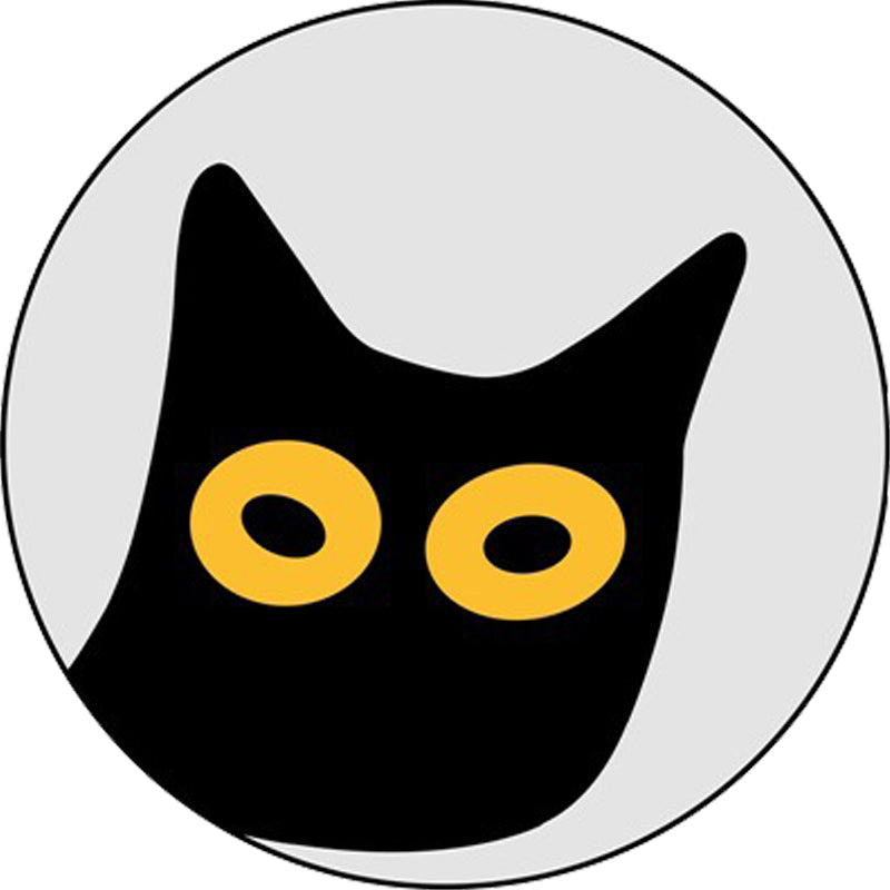 Avtoit | Gray Children's Room Rug Children Animal Cat Funny Facial Expression Pattern Area Rug Polyester Stain Resistant Rug