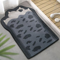 Avtoit | Kids Bedroom Uneven Carpet in Pink and Purple Animal Paw Bow Print Carpet Polyester Non-Slip Background Carpet