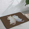 Avtoit | Kids Children's Room Carpet in Brown Animal Cat Lying Print Carpet Polyester Non-Slip Washable Carpet