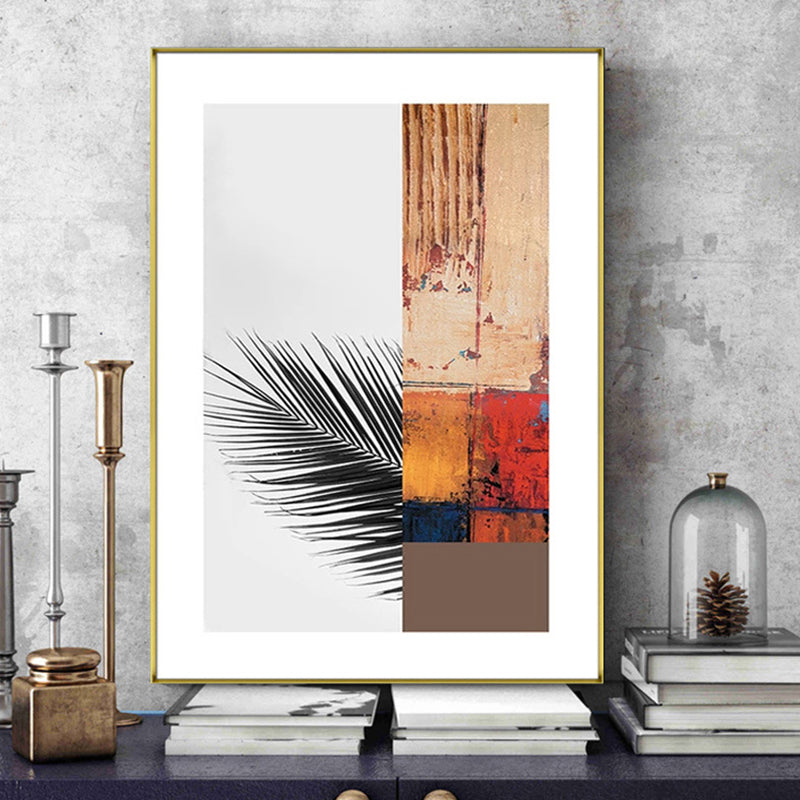 Avtoit | Multicolored abstract canvas print tropical textured wall art for home