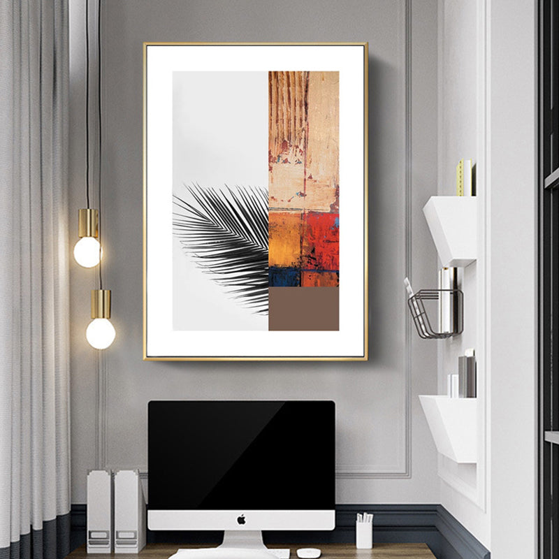 Avtoit | Multicolored abstract canvas print tropical textured wall art for home