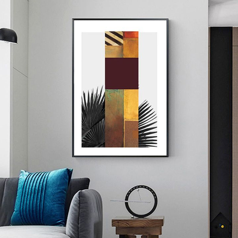 Avtoit | Multicolored abstract canvas print tropical textured wall art for home