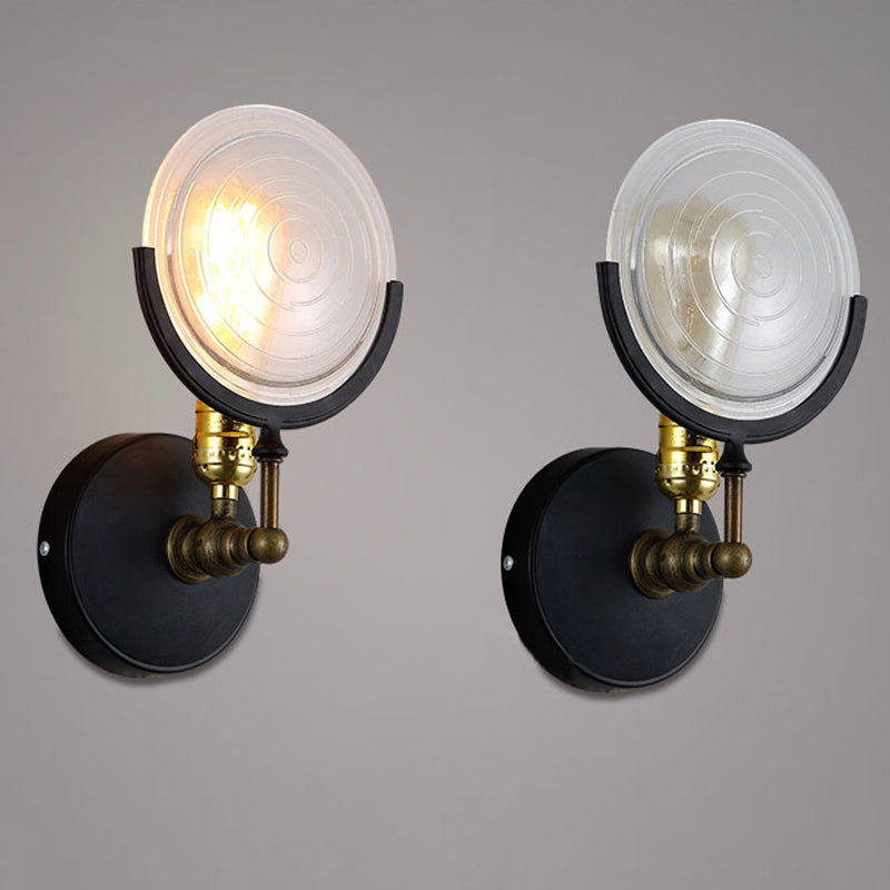 Avtoit | 1 Light Wall Mounted Light with Clear Glass Plate Postmodern Wall Lighting for the Kitchen