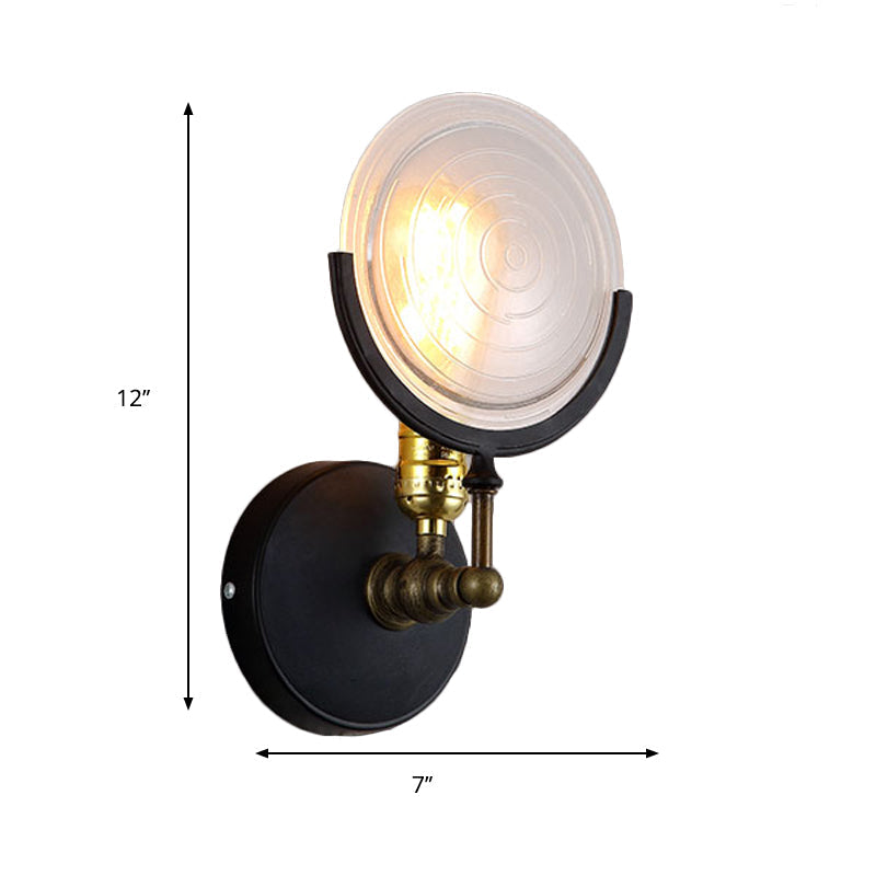 Avtoit | 1 Light Wall Mounted Light with Clear Glass Plate Postmodern Wall Lighting for the Kitchen
