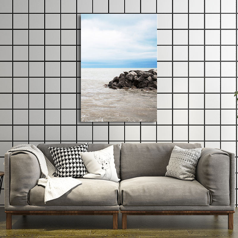 Avtoit | Textured Landscape Art Print Tropical Canvas Wall Decoration for Living Room