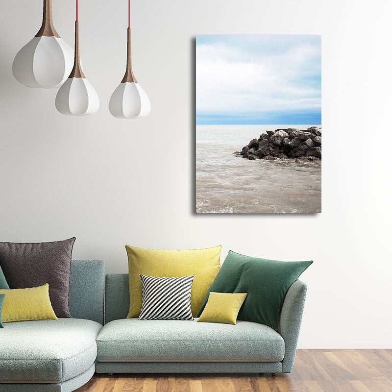 Avtoit | Textured Landscape Art Print Tropical Canvas Wall Decoration for Living Room