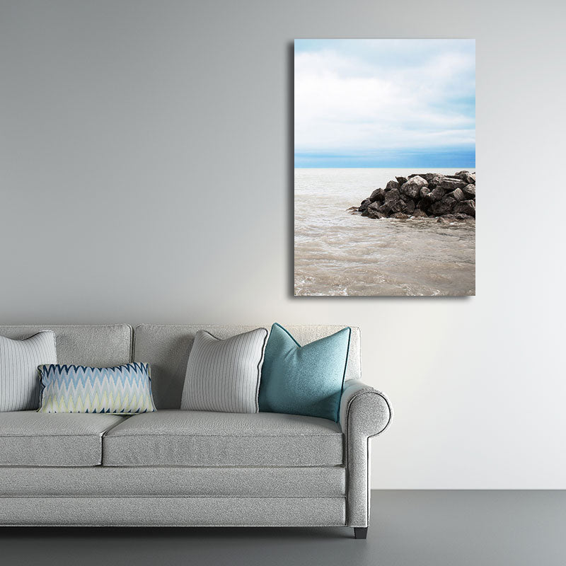 Avtoit | Textured Landscape Art Print Tropical Canvas Wall Decoration for Living Room