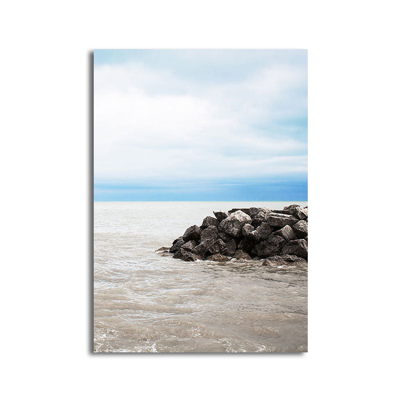 Avtoit | Textured Landscape Art Print Tropical Canvas Wall Decoration for Living Room