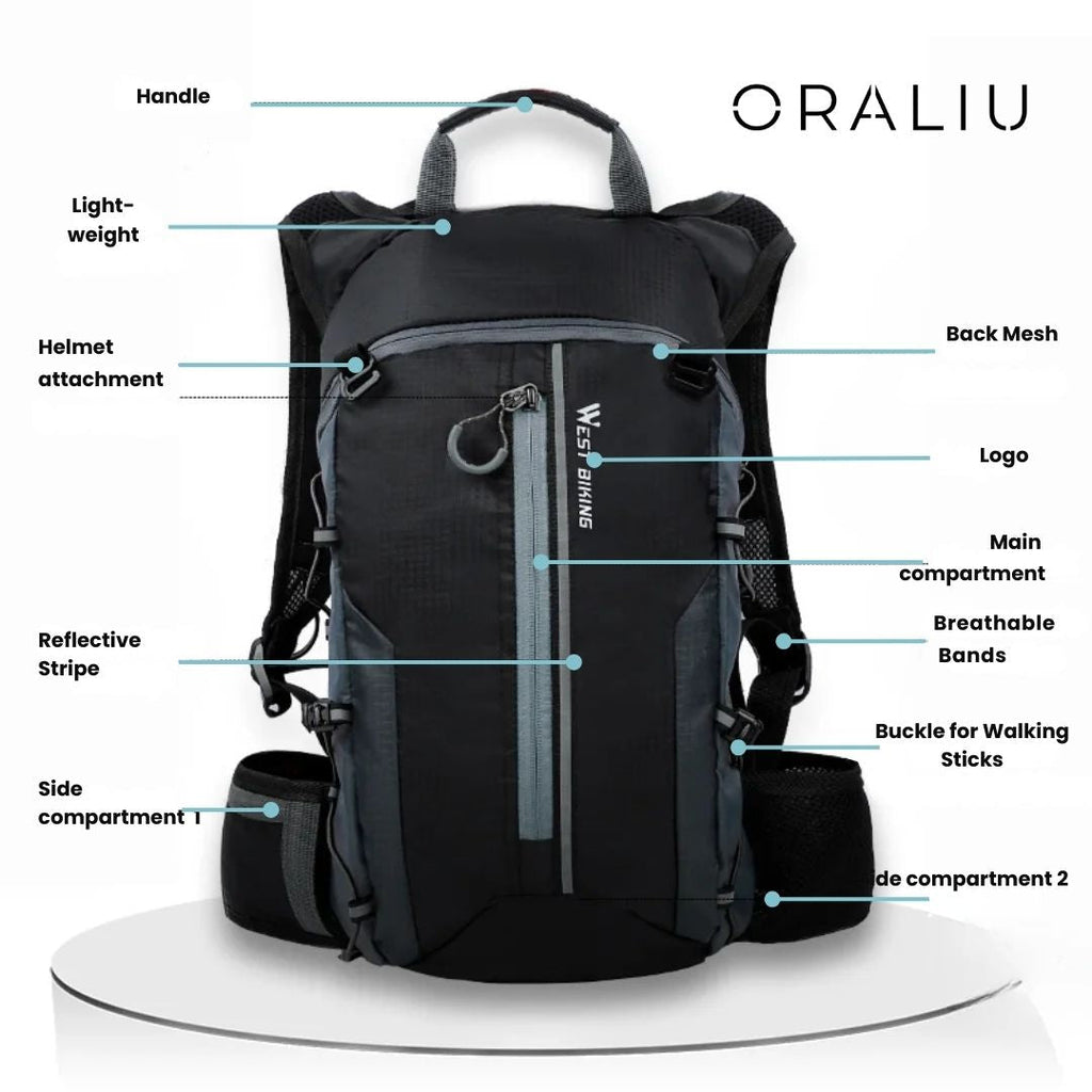 Avtoit | Premium Cycling Backpack with Hydration System – Lightweight, Waterproof & Helmet Holder