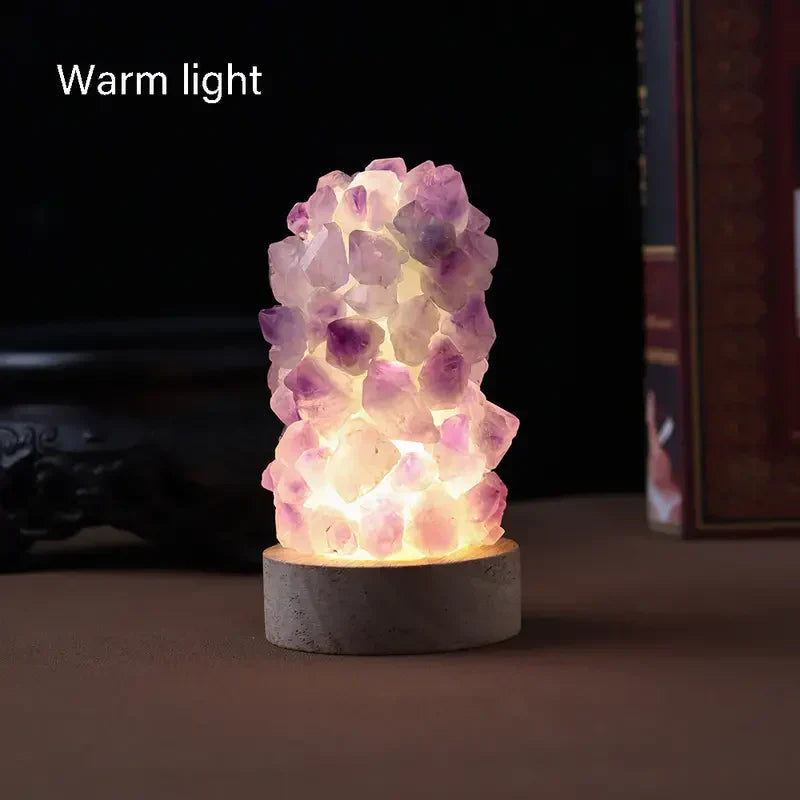 Avtoit | Crystal Lamp - Amethyst - Healing Energy - Gentle Light