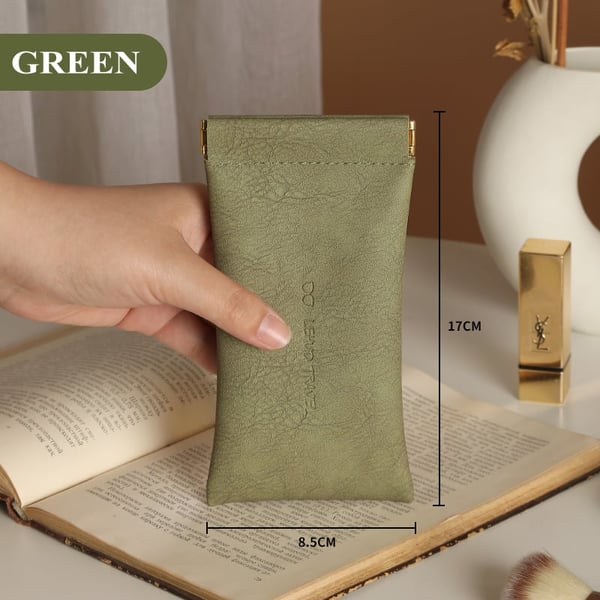 Avtoit | Leather organizer bag with snap closure