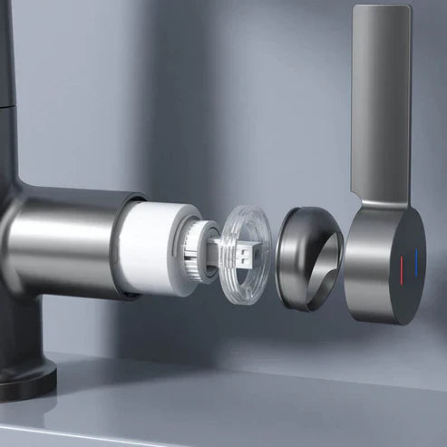 Avtoit | WaterMaster Flexible LED Kitchen & Bathroom Faucet – 360° Swivel, Pull-Out Hose & 5 Spray Modes