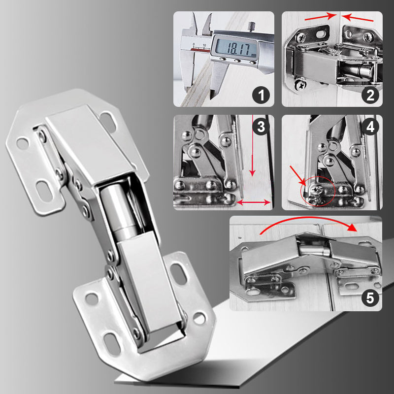 Avtoit | Cabinet Hinges - Easy Installation of Bridge-Shaped Door Hinges