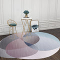 Avtoit | Gray Irregular Bedroom Carpet Novelty Color Block Pattern Rug Polyester Stain Resistant Carpet