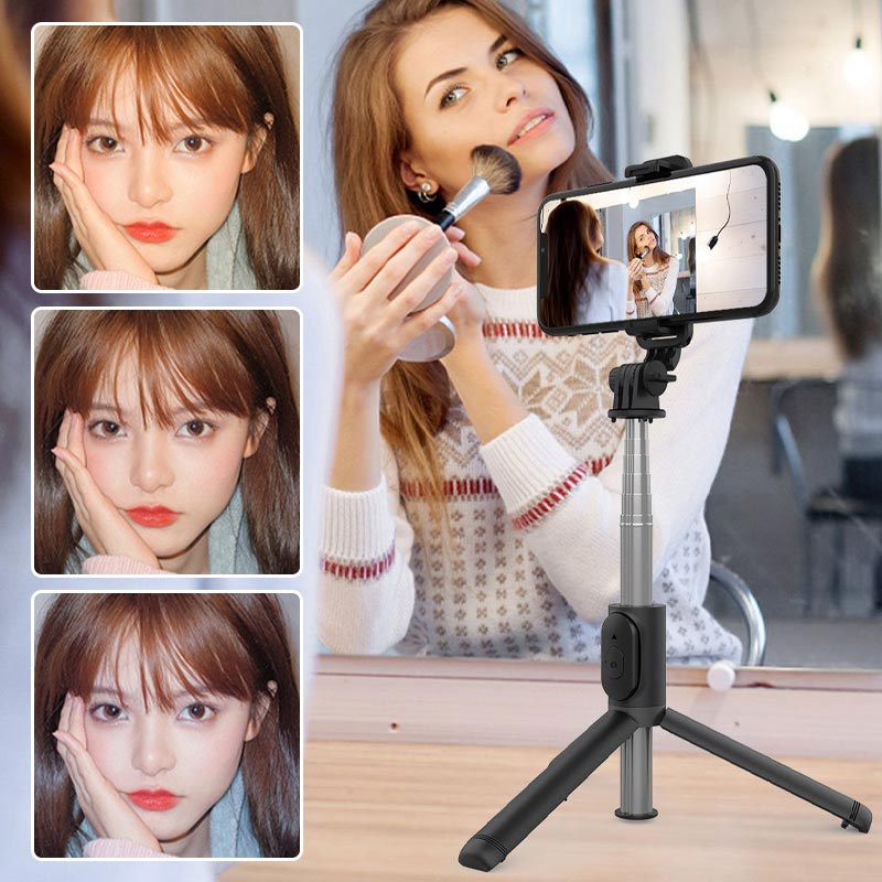 Avtoit | Bluetooth Selfie Stick Tripod with Telephone Stand and Beauty Fill-in Lighting