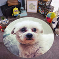 Avtoit | Pink and Red Kids Room Carpet Animal Dog Pattern Area Rug Polyester Non-Slip Back Rug