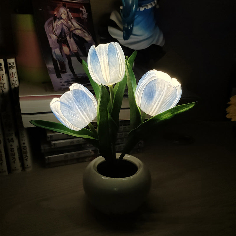 Avtoit | LED Tulip Nightstand Lamp Flower Table Lamp