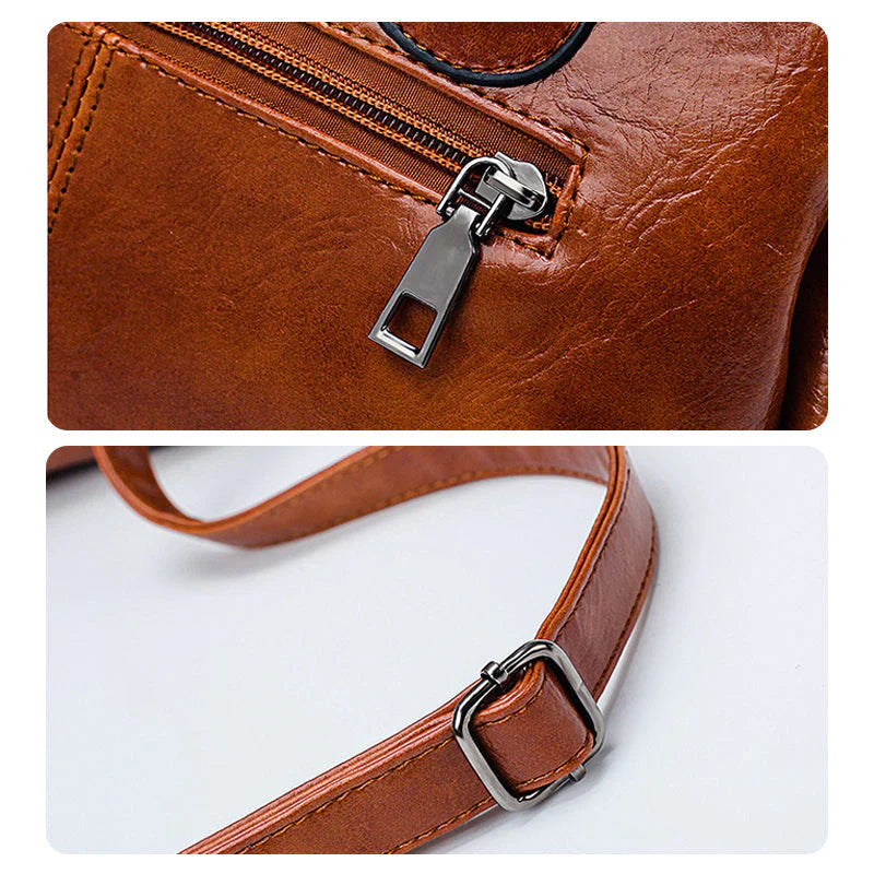 Avtoit | New oil wax leather handbags Boston soft leather large tote bag