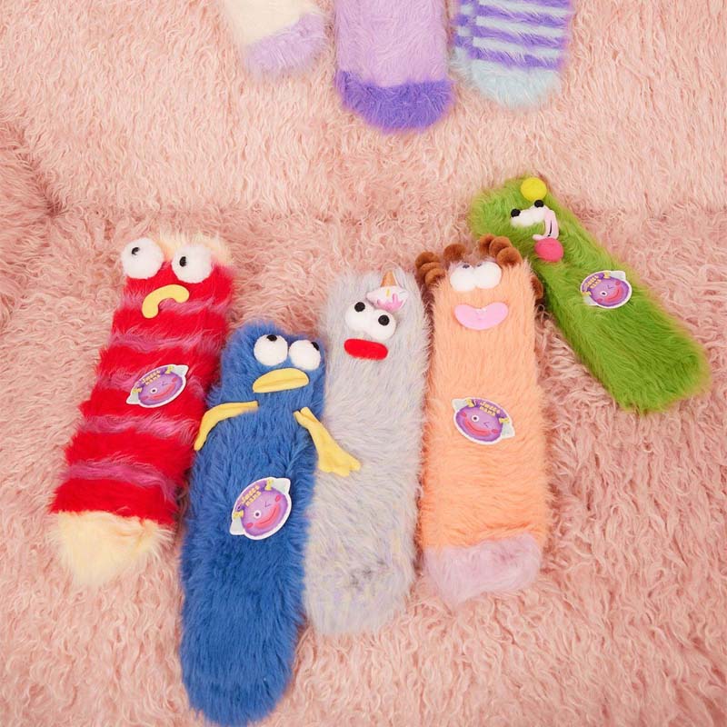 Avtoit | Coral velour three-dimensional original socks