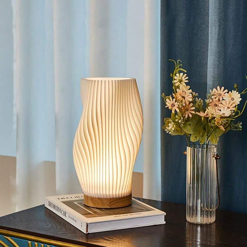 Avtoit | USB-Driven & Elegant Wave-Design Table Lamp | WaveGlow