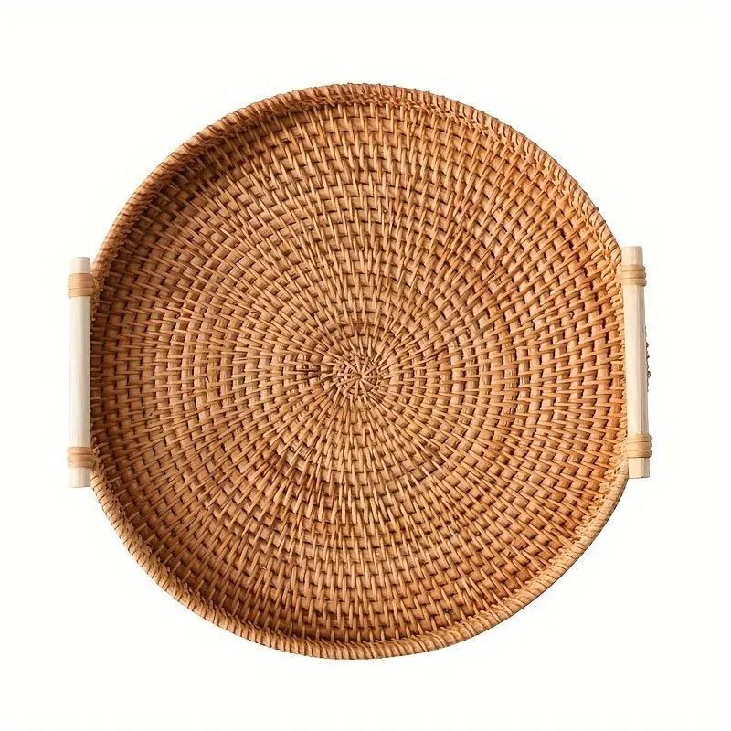 Avtoit | EcoRiva - Woven Rattan Serving Tray