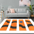 Avtoit | Contemporary Abstract Area Rug Multicolor Polyester Washable Dog and Cat Friendly Carpet for Living Room
