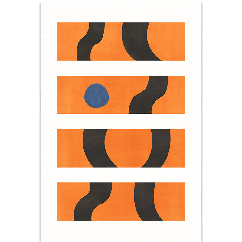 Avtoit | Contemporary Abstract Area Rug Multicolor Polyester Washable Dog and Cat Friendly Carpet for Living Room