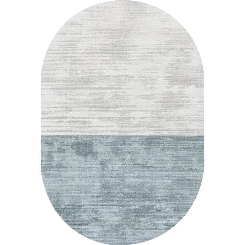 Avtoit | Novelty Living Room Carpet in Pink and Blue Color Block Print Carpet Polyester Stain Resistant Area Rug