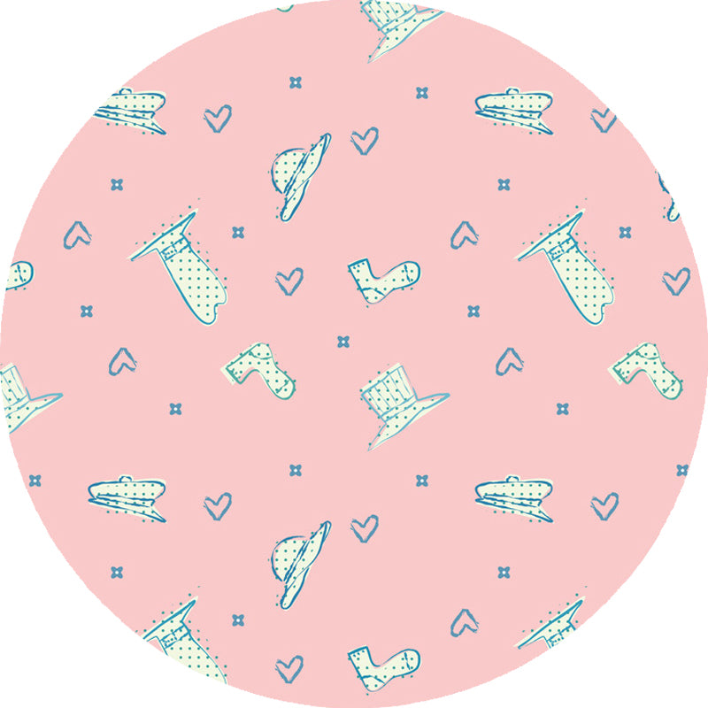Avtoit | Pink and Purple Children's Carpet Polyester Diamond and Sock Pattern Carpet Pet Friendly Washable Non-Slip Back Rug for Decoration