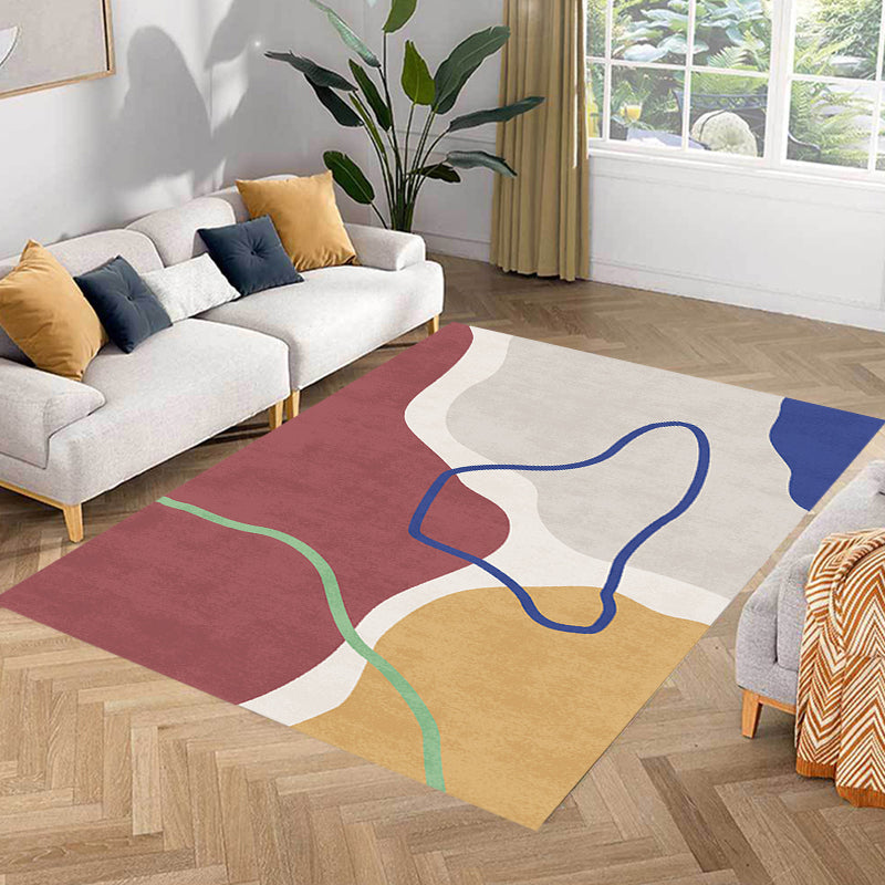 Avtoit | Simple Norwegian Carpet Multifunctional Abstract Carpet Washable Pet-Friendly Area Rug for Living Room