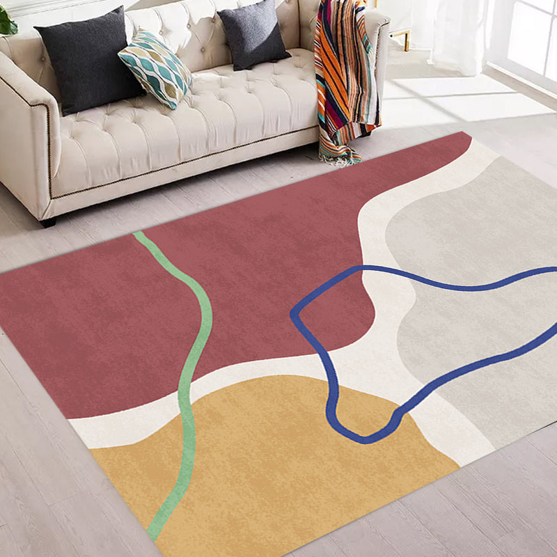 Avtoit | Simple Norwegian Carpet Multifunctional Abstract Carpet Washable Pet-Friendly Area Rug for Living Room