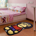 Avtoit | Stylish Cartoon Character Pattern Rug Multicolored Kids Rug Polyester Washable Pet-Friendly Non-Slip Rug for the Children's Room
