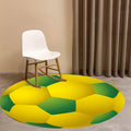 Avtoit | Kids Sports Pattern Rug Multicolored Polyester Rug Washable Pet-Friendly Non-Slip Rug for the Children's Room