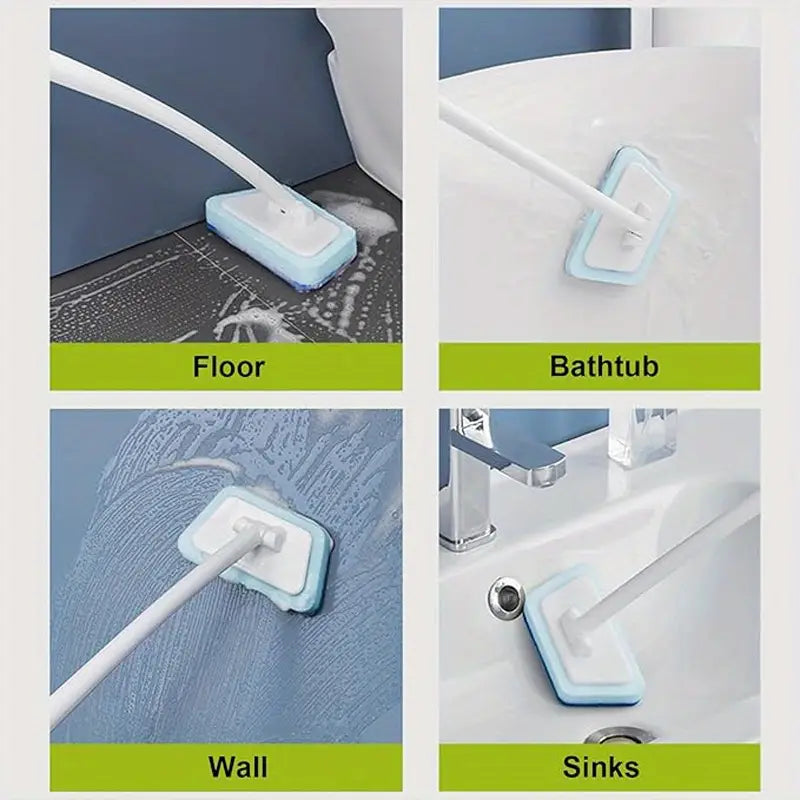 Avtoit | 7-piece set: Removable cleaning brush with 7 sponges for bathtub, tiles, floor & windows