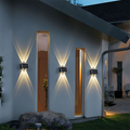 Avtoit | Modern Simplicity Solar Waterproof Rectangular ABS PMMA LED Wall Light Lamp For Outdoor Patio