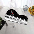 Avtoit | Unusual Piano Pattern Carpet with Notes Multicolor Children's Rug Polyester Washable Pet Friendly Non-Slip Carpet for Children's Room