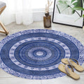 Avtoit | Moroccan tribal circles pattern rug multicolor boho rug polyester pet-friendly non-slip backing washable area rug for the living room