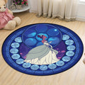 Avtoit | Kids Cartoon Princess Pattern Rug Multicolor Polyester Rug Washable Pet-Friendly Non-Slip Rug for the Kids' Room