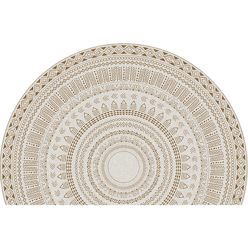 Avtoit | Moroccan tribal floral pattern rug multicolored polyester rug machine washable pet friendly non-slip doormat for the living room