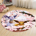 Avtoit | Kids Cartoon Character Pattern Carpet Multicolored Polyester Carpet Washable Pet Friendly Non-slip Rug for the Children's Room