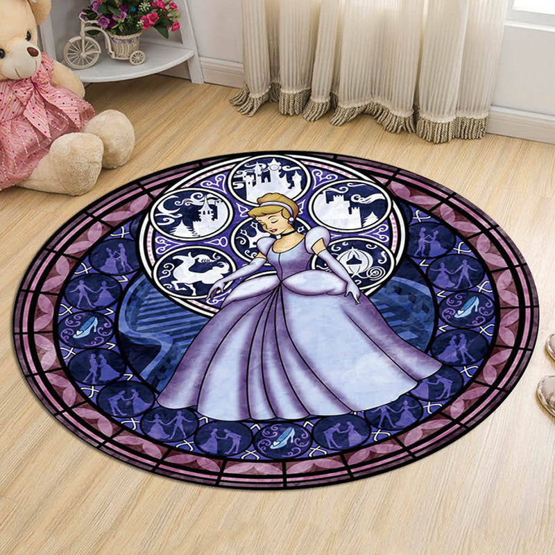 Avtoit | Unique Cartoon Character Pattern Rug Multicolor Kids Rug Polyester Animal Friendly Washable Area Rug for Kids Room