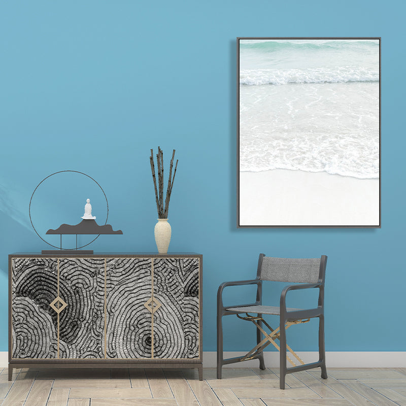 Avtoit | Beige Sea-water Wall Decoration Tropical Style Texture Canvas Print for Dining Room