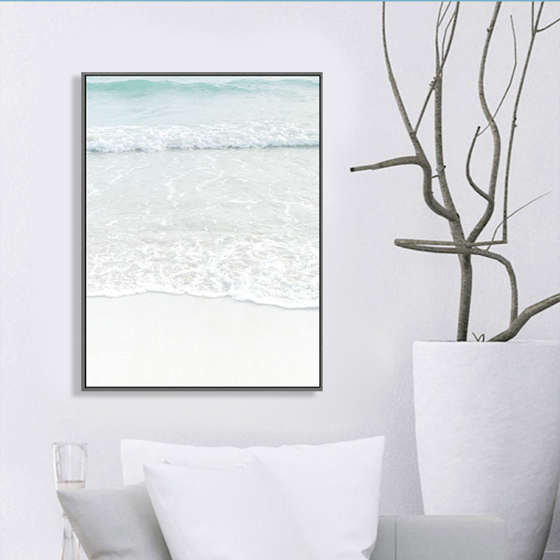 Avtoit | Beige Sea-water Wall Decoration Tropical Style Texture Canvas Print for Dining Room