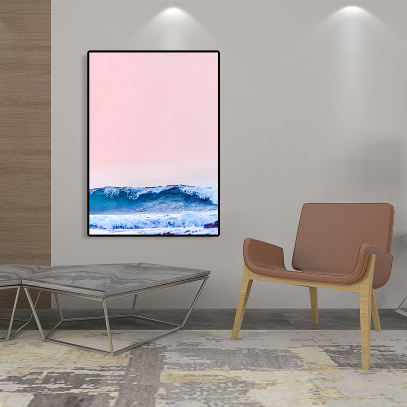 Avtoit | Tropical Air and Sea Canvas pastel-colored texture painting for playroom, multiple sizes